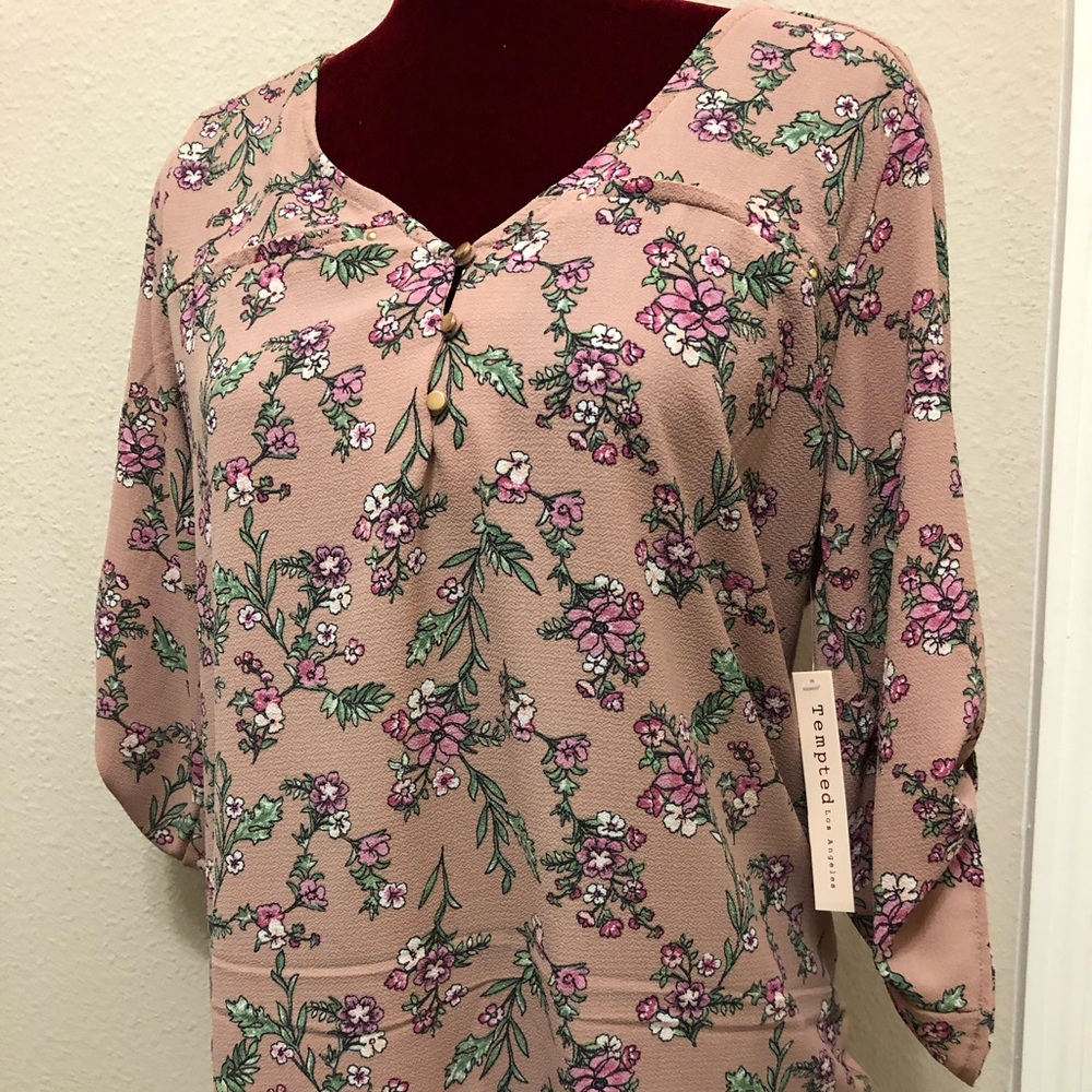 Pink Floral Top